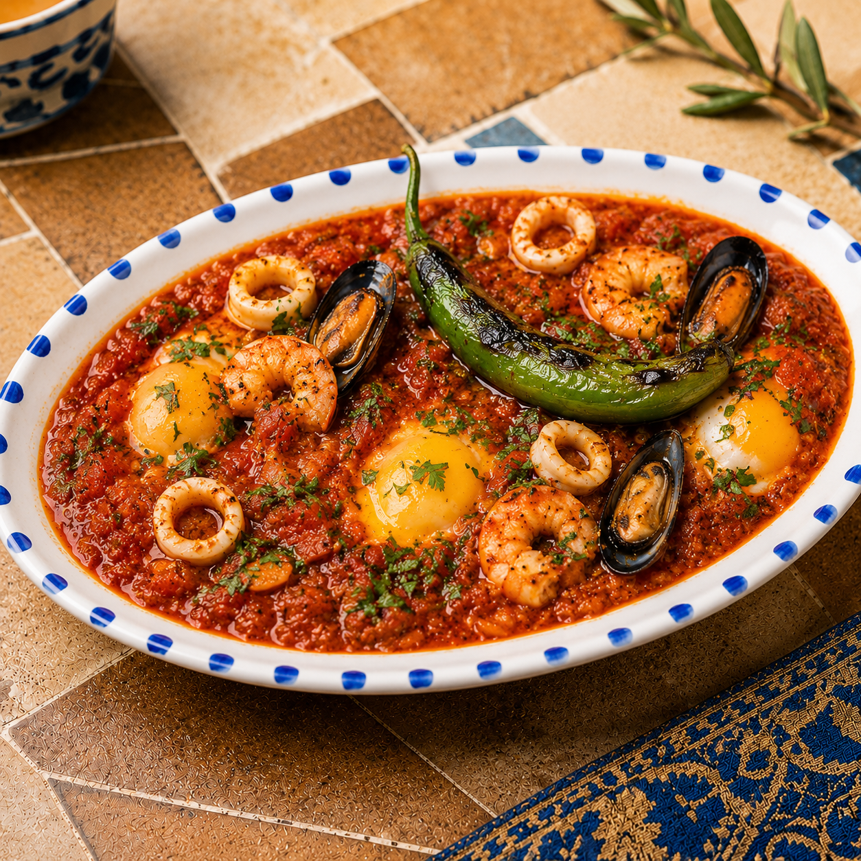Ojja fruits de mer halal