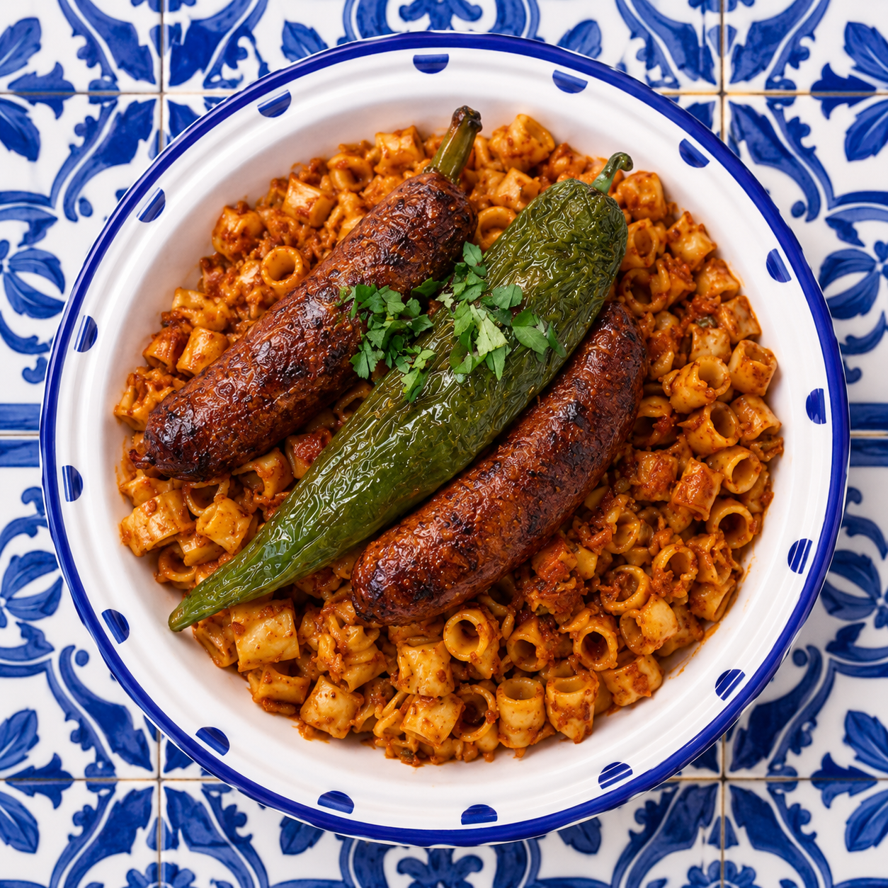 Pâtes merguez